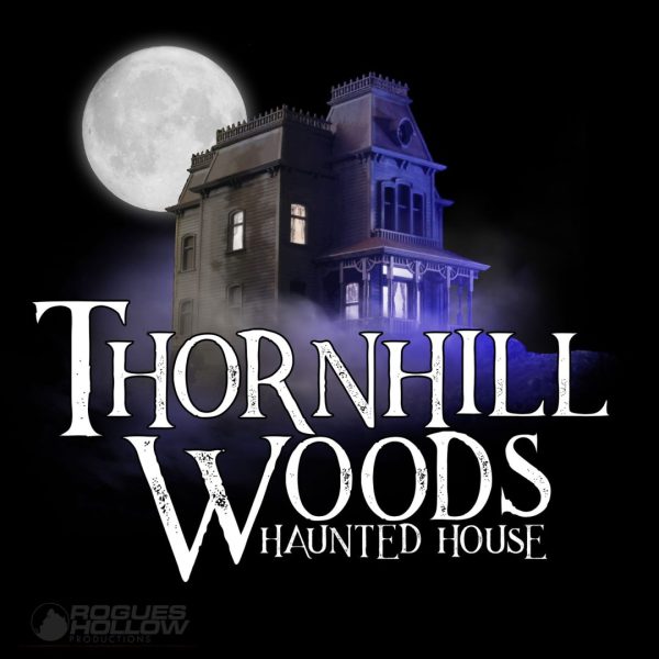 Thornhill woods haunted house logo